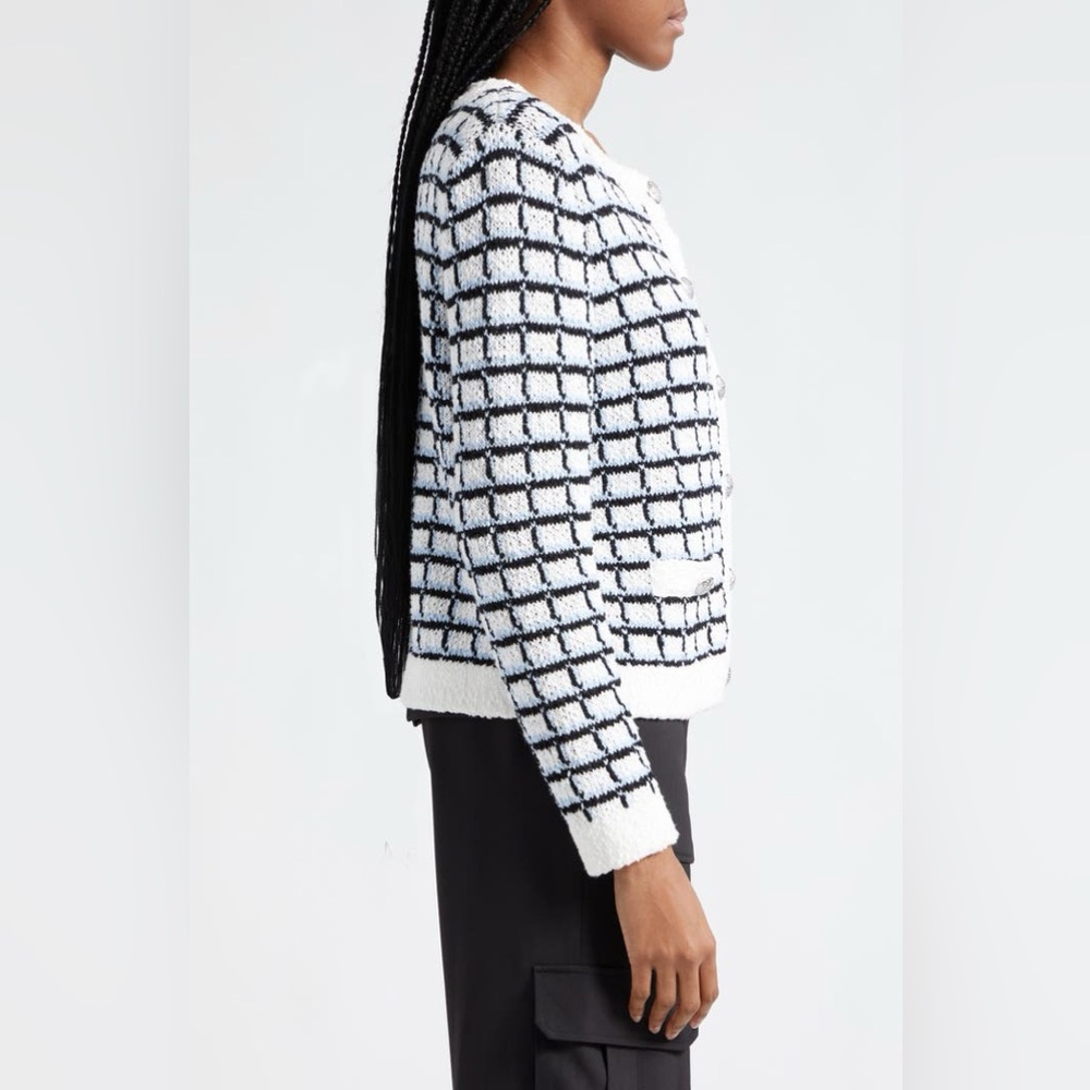 $648 VERONICA BEARD
Lavigne Tweed Knit Jacket size M - Picture 6 of 11